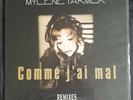 Mylene Farmer Vinyl maxi single remixes comme j ai mal 1ere edition 1996 France