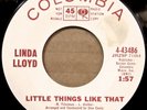 LINDA LLOYD Breakaway & Little Things Like That wlp vinyl 7