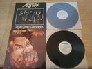 ANTHRAX FIST FULL OF METAL 1ST SILVER LABEL PLUS ARMED AND DANGEROUS ORIGINAL NM