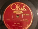 COUNTRY OSCAR FORD & DEWEY GRACE Okeh 45237 Old Folks in Bed/Hide Away E /E-