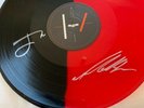 TWENTY ONE PILOTS SIGNED BLURRY FACE RED AND BLACK RARE COLORED VINYL 