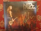 NITA STRAUSS CONTROLLED CHAOS  CLEAR RED/BLACK SPLATTER) LIMITED VINYL SIGNED LP