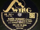 Django Reinhardt How High The Moon Lover Man Rare France Import 1947 Swing 78
