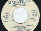Black Gospel Shouter Five Blind Boys of MS MARATHON 182-1 A weeping for a mighty