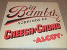 1972 Cheech And Chong Big Bambu LP Vinyl Record With Original Rolling Paper
