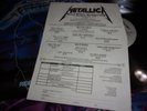 METALLICA Ride The Lightning w/ SUPER RARE Fan Club Metal Malitia Inserts