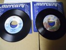 RUSH-RAISED ON RADIO & ENTRE NOUS- 2 ORIGINAL ROCK PROMO 45'S ON MERCURY-NICE