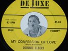 Doo Wop 45 DONNIE ELBERT My Confession Of Love / Tell Me So DeLuxe Yellow Label