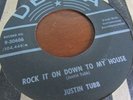 Justin Tubb 45 Rock It On Down To My House / Sugar Lips 1958 Rockabilly VG++