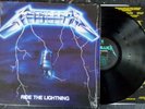 Ride the Lightning by Metallica lp record album on vinyl, great condition