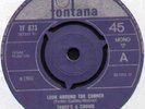 THREE'S A CROWD   LOOK AROUND THE CORNER / LIVING IN A DREAM   1966 UK 7