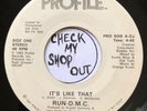 Scarce Run DMC It’s Like That / Sucker MC’s 45 Promo Vg+ 1983 OLD SKOOL Hip Hop