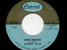 NORTHERN/DEEP SOUL-MARION BLACK-CAPSOUL 20-WHO KNOWS/GO ON FOOL