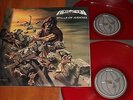 HELLOWEEN WALLS OF JERICHO 2x LP *RARE* COLORED RED VINYL BOB PRESS UK LTD New