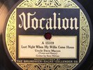 Uncle Dave Mason Sam McGee Mourning Blues Vocalion 15319 78 RPM Record