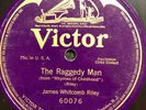 James Whitcomb Riley The Raggedy Man Spoken Word Victor 60076 78 RPM record