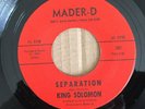 Northern Soul KING SOLOMON Separation on Mader-D VG+