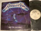 METALLICA RIDE THE LIGHTNING LP- 1984 PROMO ELEKTRA 9 60396-1 PLAYS EXCELLENT
