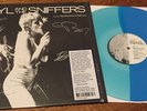 AMYL AND THE SNIFFERS:Big Attraction/Giddy Up.RARE Aussie Blue VINYL LP-SIGNED