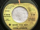 JOHN LENNON - Beatles  / WHAT YOU GOT - APPLE RECORD P-1878 - 1974 PROMO