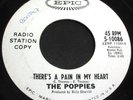 THE POPPIES There's A Pain In My Heart 45 Rare Epic WL PROMO Northern Soul NICE