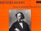 ARGO OVAL ZRG 5467 GROOVED UK - MENDELSSOHN - STRING SYMPHONIES - MARRINER NM