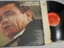 IN SHRINK JOHNNY CASH AT FOLSOM PRISON 1968 1ST PRESS 2 EYE STEREO HEART BACK