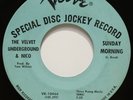 THE VELVET UNDERGROUND & NICO: SUNDAY MORNING / FEMME FATALE - PSYCH PROMO 45rpm