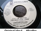 ? LORRAINE ELLISON promo 'Call Me Anytime You Need Some Lovin' Northern Soul 45