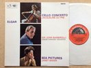 “ELGAR CELLO CONCERTO” jacqueline du pre/barbirolli UK HMV STEREO ASD 655 1st EX