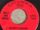 Billy Joe Royal - Heart's Desire - Columbia M-  Northern Soul