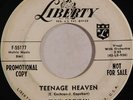 rockabilly teen 45 RPM EDDIE COCHRAN Teenage Heaven LIBERTY PROMO VG+ HEAR