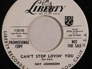popcorn mod r&b 45 RPM RAY JOHNSON Can't Stop Lovin You Dizzy Baby LIBERTY HEAR