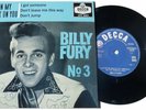 BILLY FURY No.3 EP. - FABULOUS QUALITY IN BOTH SOUND AND PACKAGING. HEAR IT