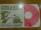 GUNS N' ROSES GIVE PEACE A CHANCE  LIVE LP 33 giri vinyl album clear red marble