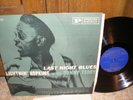 Lightnin' Hopkins Last Night Blues Bluesville BV 1029 1961 Original VG+