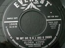 45rpm record NORTHERN SOUL   GLORIA LYNNE   EVEREST 19428