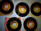 FIVE LOS CADETES DE LINARES 45 RPM  RECORDS  PLUS  2 FREE RANDOM BONUS RECORDS