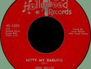 JESSE BELVIN (w/ group) Betty My Darling / Dear Heart 45rpm Hollywood 1956 orig