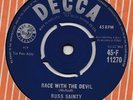 Russ Sainty Race with the Devil UK Decca 45 Teen British Rocker 1960 Near EX