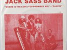 70s Soul 45 JACK SASS BAND Where Is The Love...VISA VG++/VG+ pic sleeve HEAR