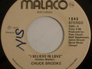 Soul CHUCK BROOKS I Believe in Love / Write a Little Prayer Malaca 45 RARE