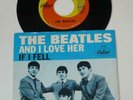 The Beatles And I Love Her b/w If I Fell Rare Picture Sleeve w/ 45 RPM Record
