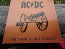 AC DC FOR THOSE ABOUT TO ROCK VINYL LP 1A/1B MASTER DISK UK PRESS