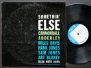 CANNONBALL ADDERLEY MILES DAVIS Somethin' Else LP BLUE NOTE 1595 EAR MONO 1st