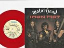 MOTORHEAD   IRON FIST   1982 UK BRONZE w/ PIC SLV   RED VINYL ORIGINAL   EX/NM