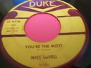 Miss LaVell, Stolen Love Duke 45 b/w Your the Most
