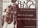 BACH * JANOS STARKER SUITES FOR CELLO No. 1 & 4 UK LP SAGA XID 5167