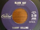Rockabilly 45 Tommy Collins - Black Cat HEAR  Capitol