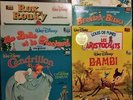 8x Livre Disque 33 Tours DISNEY - Neige Rox Aristochats Jungle Bianca Cendrillon